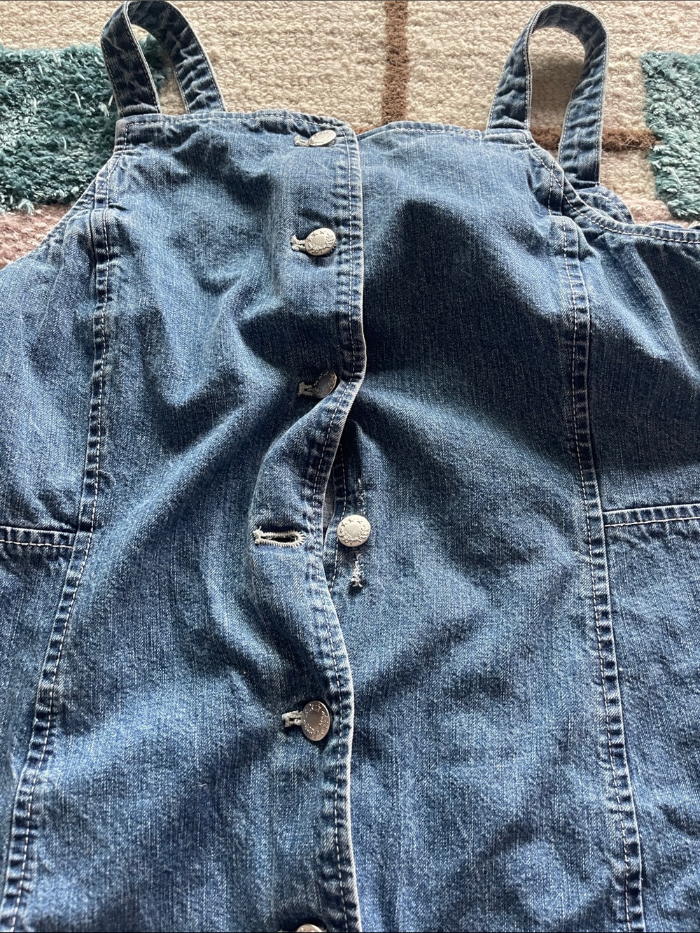Alex Mill Blue Denim Button-Front Sundress - Picture 5 of 6